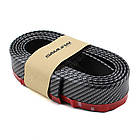 Молдинг на бампер (250х6 см) SAMURAI CARBON / Гумова губа на передній бампер / Молдинг автомобільний, фото 9