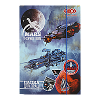 /Папка для праці COSMO STAR картонна на гумці А4+ (300*212*28 мм) KIDS Line