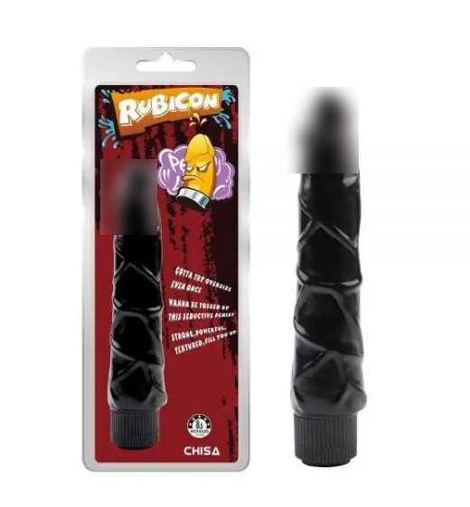 Чорний мультишвидкісний вібратор Ignite vibrating Cock, фото 1