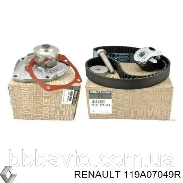 Комплект ГРМ з помпою Renault Megane III, Kangoo II 1.5DCi 10- / Daccia Dokker 1.5 dCi (Пр-во Renault ), фото 1