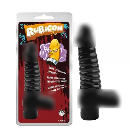 Чорний рельєфний мультишвидкісний вібратор Vibrating Sugar, фото 1