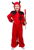 Карнавальный костюм для мальчика Чертенок №2 красного цвета
