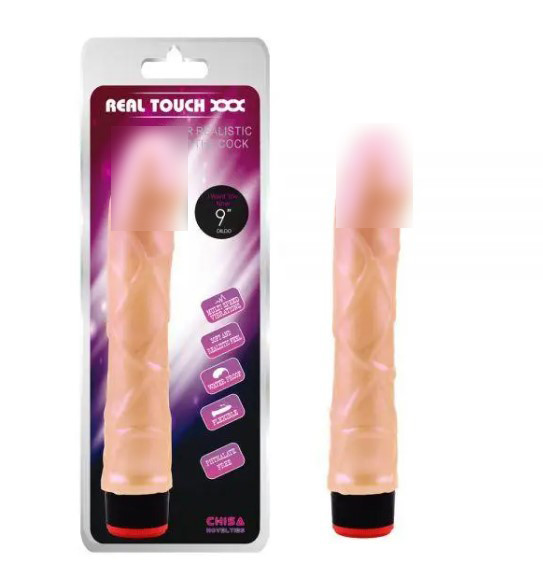 Тілесний вібратор із венами Vibe Cock 9.0, фото 1