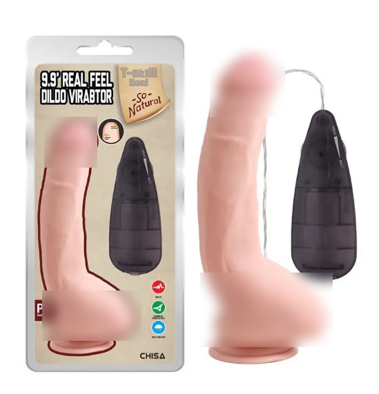 Тілесний вібратор на присоску та пультом Real Feel Dildo Virabtor, фото 1