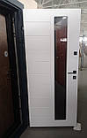 Двері вхідні металеві вуличні Фарба МДФ/МДФ Рал 7016 Адель  склопакет 1200х2040х90 Ліве/Праве, фото 5