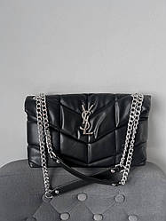 Жіноча сумка Ів Сен Лоран чорна Yves Saint Laurent Black Puffer