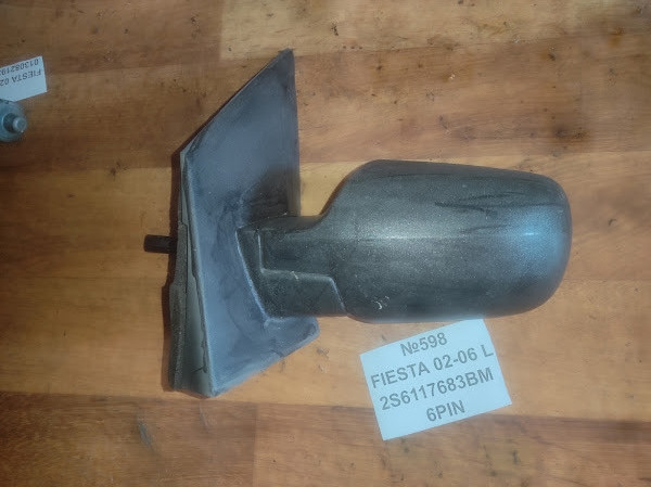 No598 Б/в дзеркало бічне ліве 2s6117683bm для Ford Fiesta 02-06, фото 1