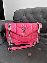 Жіноча сумка Ів Сен Лоран рожева Yves Saint Laurent Pink Puffer