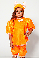 Детский карнавальный костюм Лиса №2 для девочки, на рост 98 см (3-4 года)