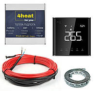 Комплект теплый пол CableKit Sensor-750 (4,2-5,2 м2 ) Нагревательный кабель + терморегулятор 4HEAT