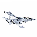 Конструктор Sluban M38-B0928 Винищувач-бомбардильник F-18, військовий літак, 682 деталі, фото 6