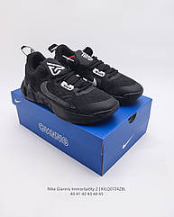Eur36-39 жіночі   Баскетбольні кросівки Nike Giannis Immortality 2 Black чорні