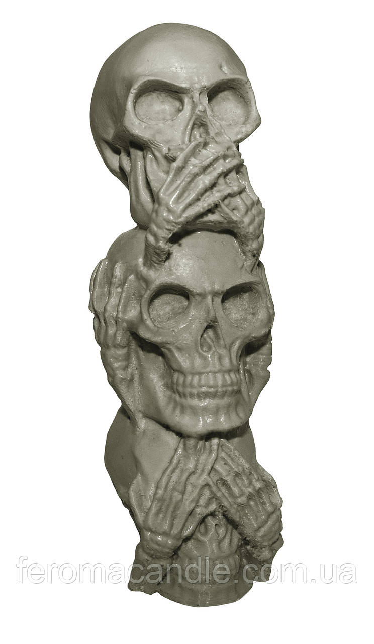 Силіконова форма Проміс-Плюс для свічок 3 Wise Skulls