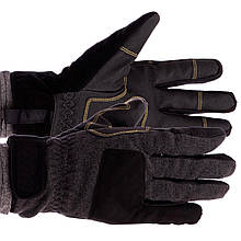 Тактичні рукавички багатоцільові теплі BC-5621 (М-XL, чорний)