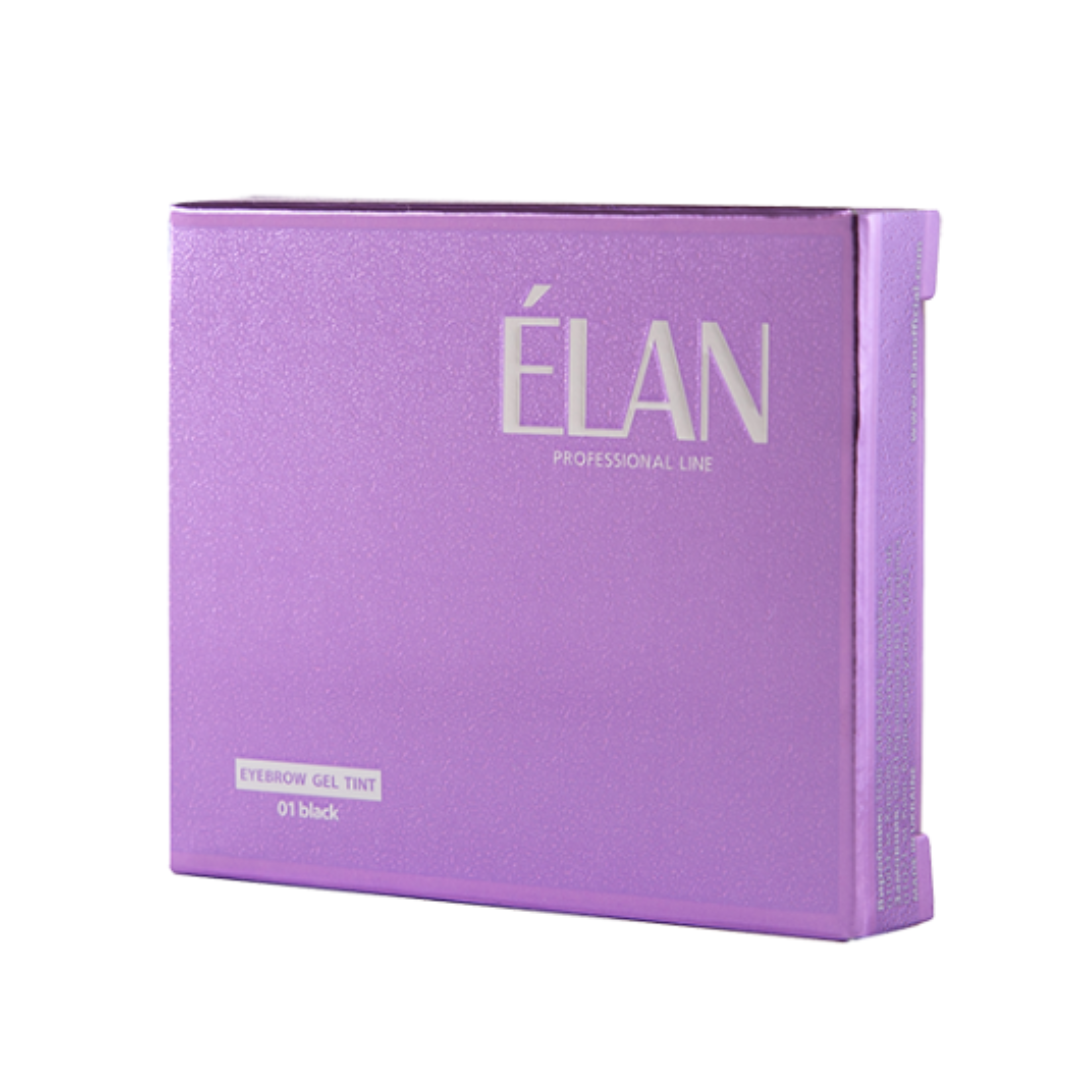 Гель-фарба для брів та вій ELAN, СЕТ 01 black