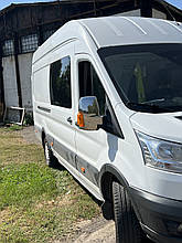 Накладки на дзеркала Ford Transit 2013+ (Полірована нержавійка) TAN24