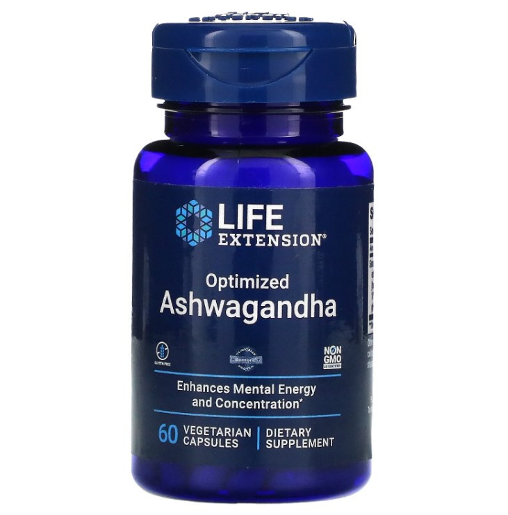 Оптимізований екстракт ашваганди (Optimized Ashwagandha) Life Extension, 60 капсул
