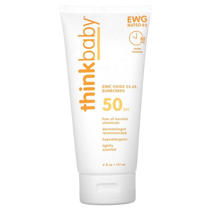 Дитячий сонцезахисний крем Think "Thinkbaby Sunscreen SPF 50+" водостійкий (177 мл), фото 1