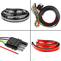 Підсвітка для автомобіля DXZ N-PK-1 1,2 м/ 72 led гнучка LED стрічка для авто 4 шт., фото 2