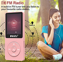 Плеєр MP3 Ruizu X02 1.8" HI FI 4gb рожеве золото Type C, фото 3