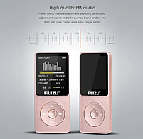Плеєр MP3 Ruizu X02 1.8" HI FI 4gb рожеве золото Type C, фото 7