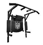 Турнік з Гумовими ручками з рамкою, бруси 4 в 1 домашній розбірний настінний (на стіну) для будинкуСР, фото 8