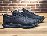 Кросівки Чоловічі Шкіряні Чорні, фото 2