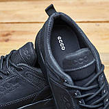 Кросівки Чоловічі Шкіряні Чорні, фото 4