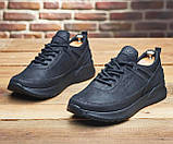 Кросівки Чоловічі Шкіряні Чорні, фото 5