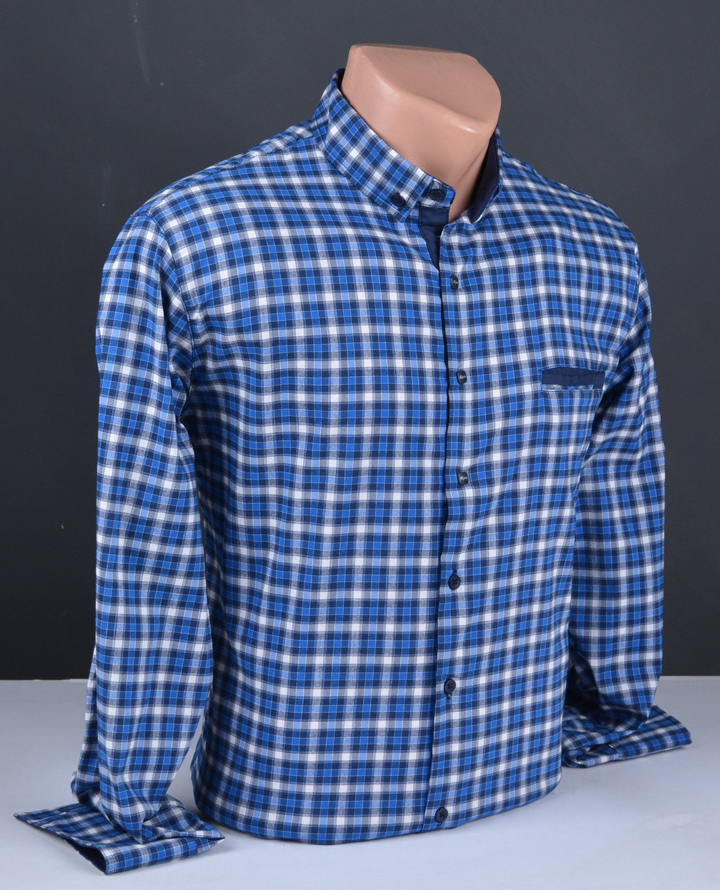 Чоловіча сорочка в клітинку Туреччина 1154, фото 1