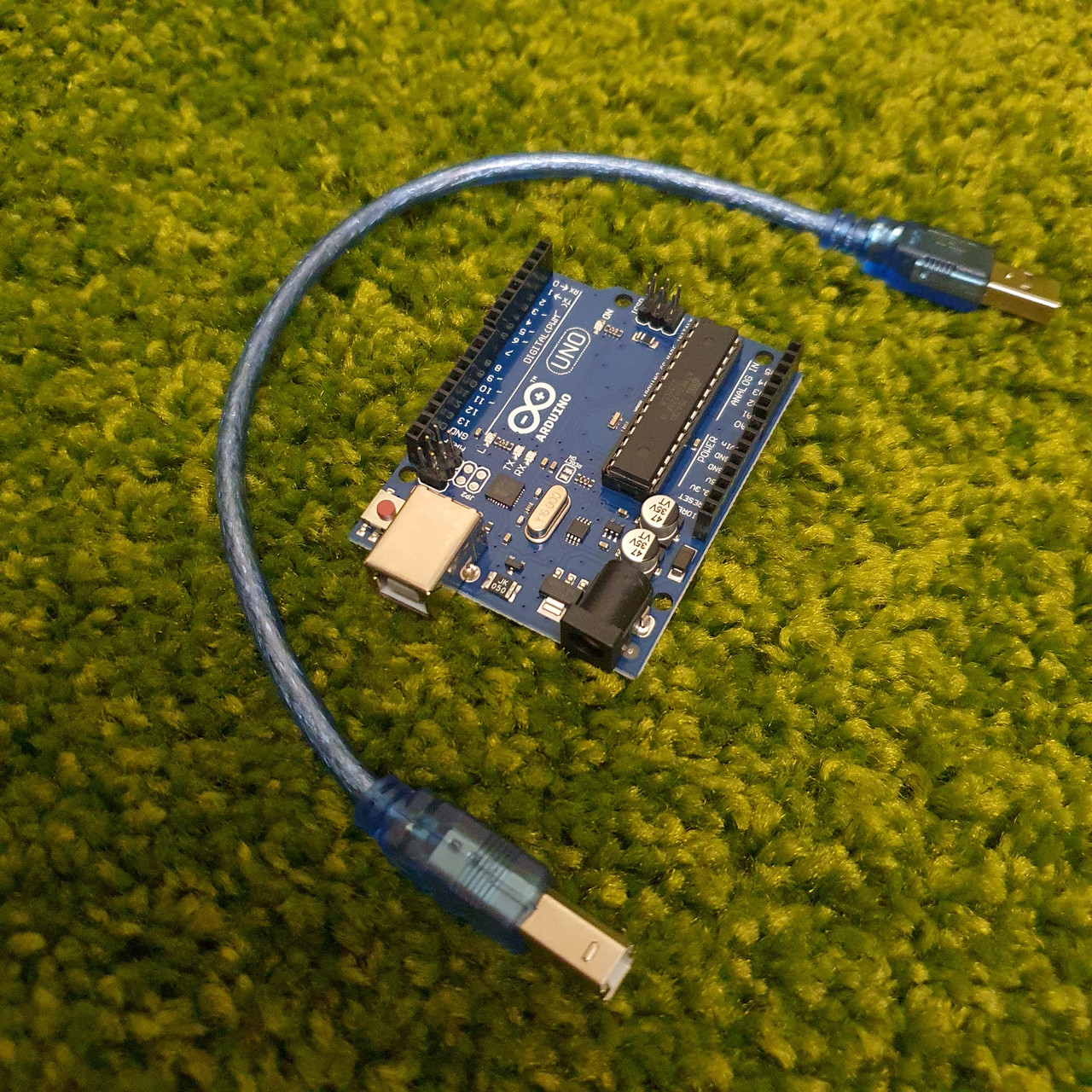 Arduino UNO REV 3 (made in Italy) + USB провід - фото 1 - id-p1936527332