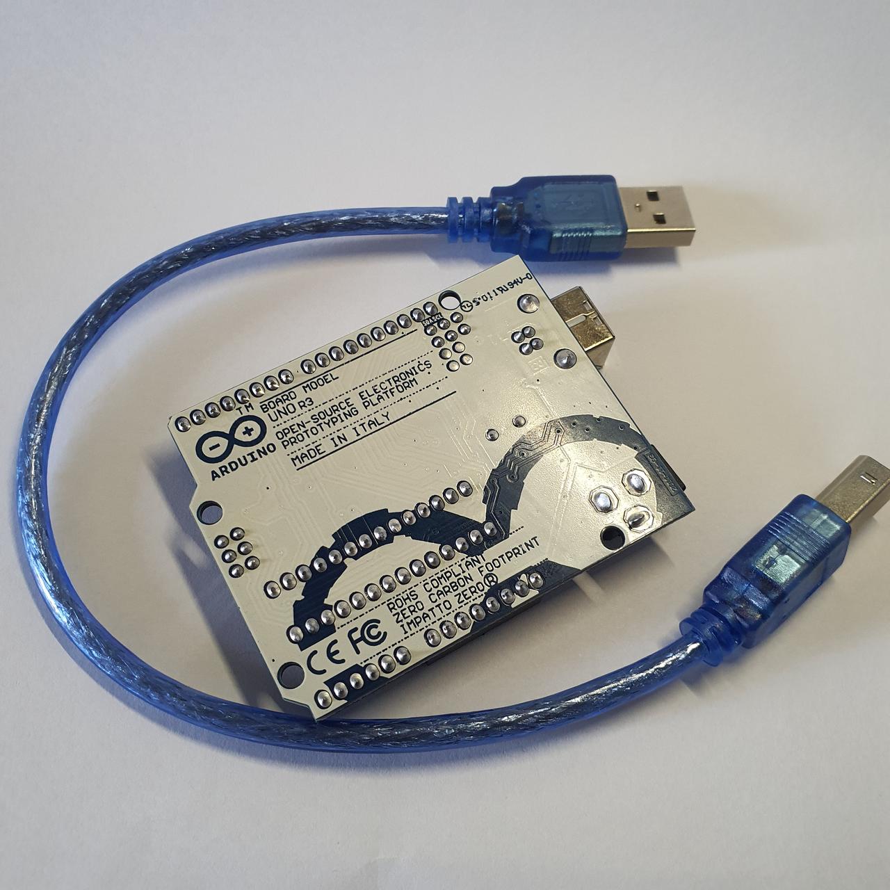 Arduino UNO REV 3 (made in Italy) + USB провід - фото 4 - id-p1936527332