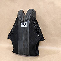 ЗНИЖКА! 37р (23,5см) Конверси ЧОРНІ кросівки кеди в стилі Converse all star, фото 4