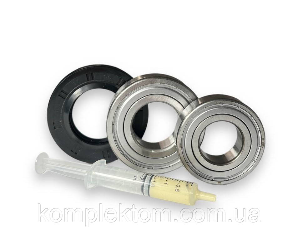 Комплект підшипників SKF і сальник для пральної машини LG (6205+6206+37*66*9.5/12)