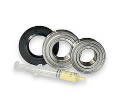 Комплект підшипників SKF і сальник (6205+6206+37*66*9.5/12) для пральної машини LG