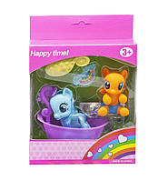 Игровой набор "My Happy Horse" (голубая и оранжевая пони)