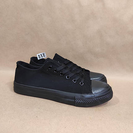 ЗНИЖКА! 38р (24см) Конверси ЧОРНІ кросівки кеди в стилі Converse all star, фото 1