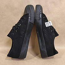 ЗНИЖКА! 38р (24см) Конверси ЧОРНІ кросівки кеди в стилі Converse all star, фото 5