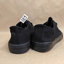 ЗНИЖКА! 38р (24см) Конверси ЧОРНІ кросівки кеди в стилі Converse all star, фото 4