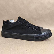 ЗНИЖКА! 38р (24см) Конверси ЧОРНІ кросівки кеди в стилі Converse all star, фото 3