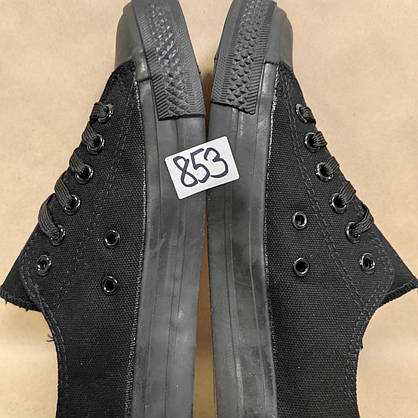 ЗНИЖКА! 37р (23,5см) Конверси ЧОРНІ кросівки кеди в стилі Converse all star, фото 4