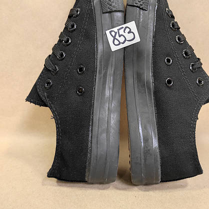 ЗНИЖКА! 37р (23,5см) Конверси ЧОРНІ кросівки кеди в стилі Converse all star, фото 5