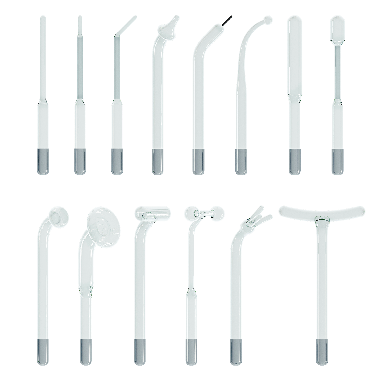 Набір електродів для дарсонвалів BactoSfera DARSONVAL (14 шт) без футляра