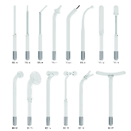Набір електродів для дарсонвалів BactoSfera DARSONVAL (14 шт) без футляра, фото 2