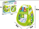 Ігровий будиночок, Палатка дитяча GIRAFFE TENT 70 х 70 х 92 см, 100 куль у комплекті, фото 4