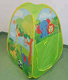 Ігровий будиночок, Палатка дитяча GIRAFFE TENT 70 х 70 х 92 см, 100 куль у комплекті, фото 6