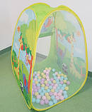 Ігровий будиночок, Палатка дитяча GIRAFFE TENT 70 х 70 х 92 см, 100 куль у комплекті, фото 7