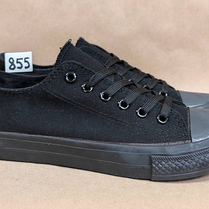 ЗНИЖКА! 38р (24см) Конверси ЧОРНІ кросівки кеди в стилі Converse all star, фото 2