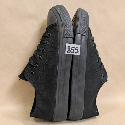 ЗНИЖКА! 38р (24см) Конверси ЧОРНІ кросівки кеди в стилі Converse all star, фото 5