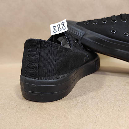 ЗНИЖКА! 38р (24см) Конверси ЧОРНІ кросівки кеди в стилі Converse all star, фото 6